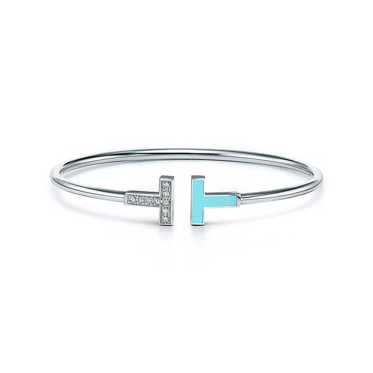 T Bracelet 1.8mm Turquoise Diamond – LUX VERSE Luxury Designer Fashion Outlet