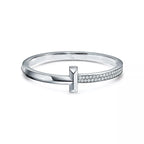 Wide Diamonds Hinged Bangle – LUX VERSE Luxury Designer Fashion Outlet
