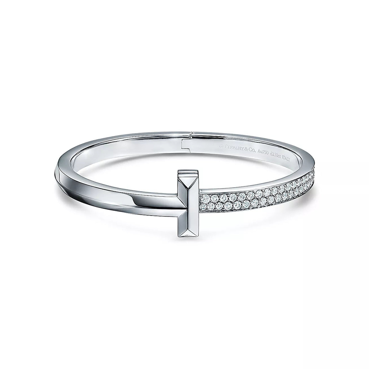 Wide Diamonds Hinged Bangle – LUX VERSE Luxury Designer Fashion Outlet