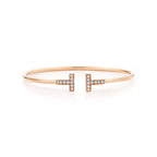 T Bracelet Rose Gold 1.8mm Diamond – LUX VERSE Luxury Designer Fashion Outlet