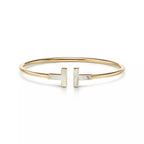 T Bracelet 1.8mm Mop Gold – LUX VERSE Luxury Designer Fashion Outlet