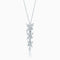 MIXED CLUSTER DIAMOND DROP PENDANT