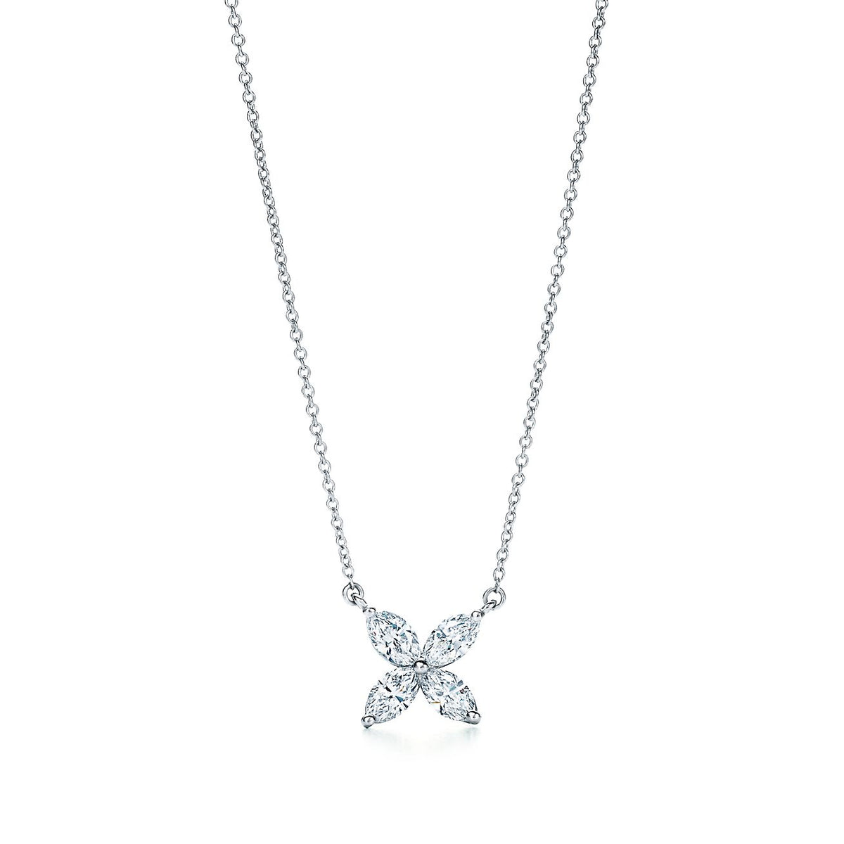 Platinum and Diamond Victoria Pendant Necklace – LUX VERSE Luxury Designer Fashion Outlet