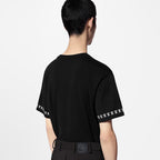 Short-Sleeved Cotton Crewneck – these include a discreet ‘Marque L.Vuitton déposée’ on the chest and a band of LVs – LUX VERSE Luxury Designer Fashion Outlet