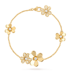 Frivole Gold 5 Flowers Bracelet – LUX VERSE Luxury Designer Fashion Outlet