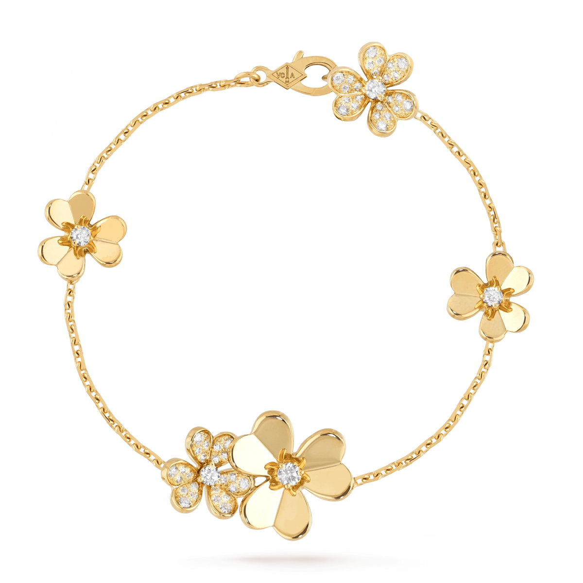 Frivole Gold 5 Flowers Bracelet – LUX VERSE Luxury Designer Fashion Outlet