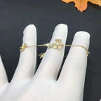 Frivole Gold 5 Flowers Bracelet – LUX VERSE Luxury Designer Fashion Outlet