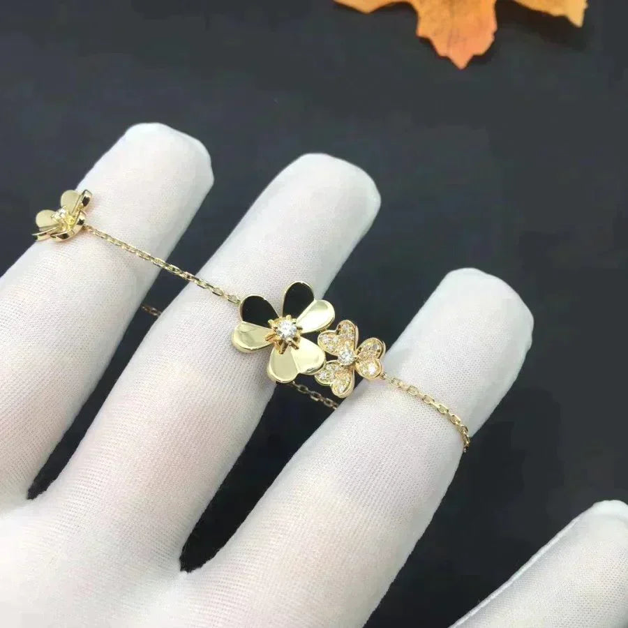 Frivole Gold 5 Flowers Bracelet – LUX VERSE Luxury Designer Fashion Outlet