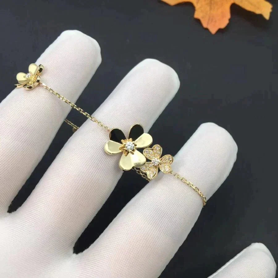 Frivole Gold 5 Flowers Bracelet – LUX VERSE Luxury Designer Fashion Outlet