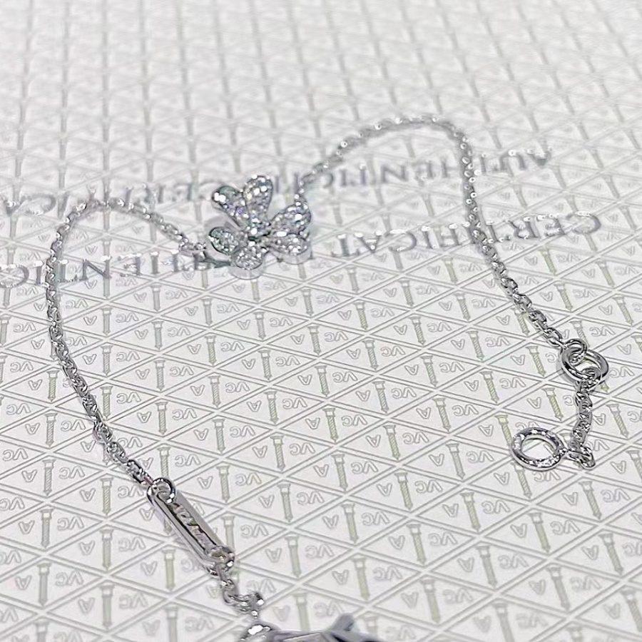 Frivole Flower Diamond Bracelet Silver – LUX VERSE Luxury Designer Fashion Outlet