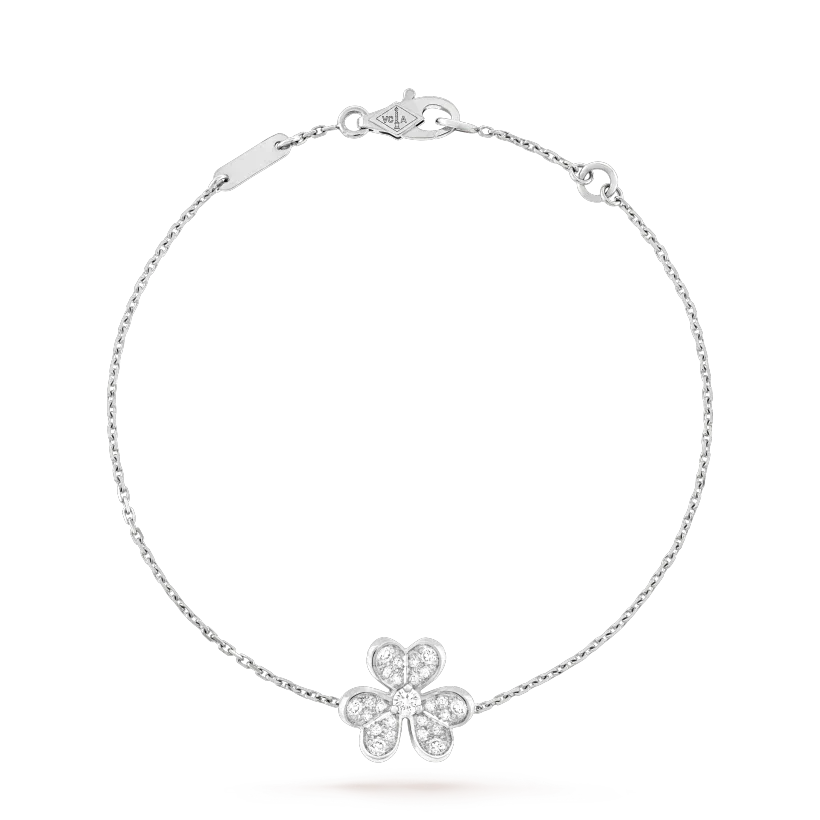 Frivole Flower Diamond Bracelet Silver – LUX VERSE Luxury Designer Fashion Outlet