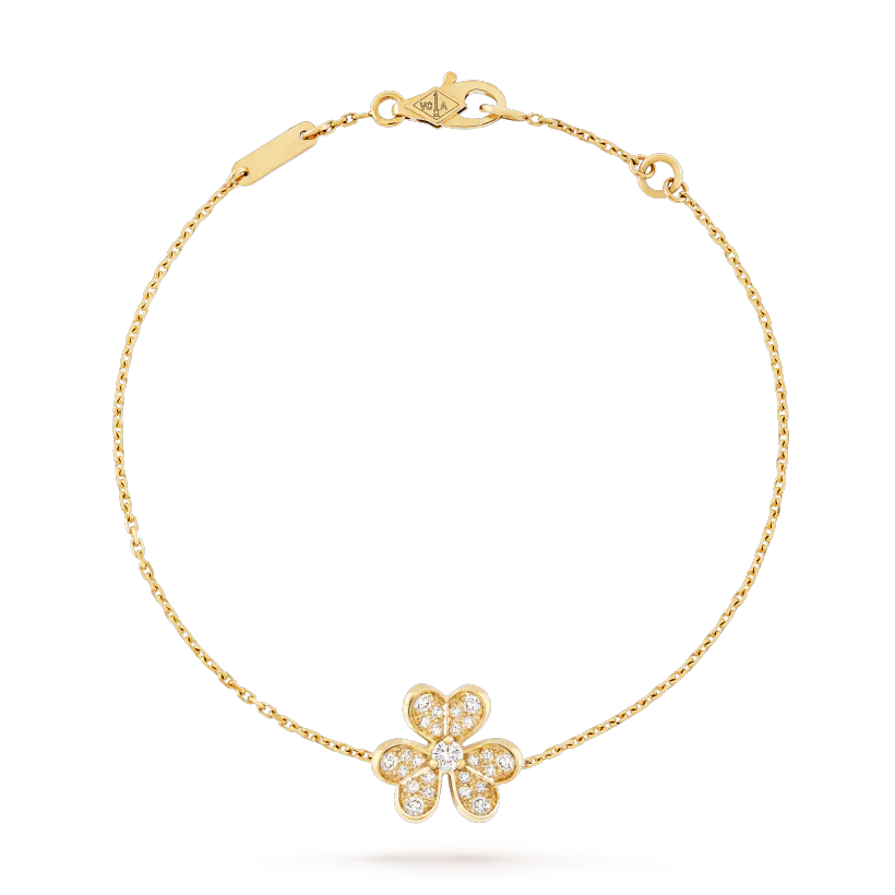 Frivole Gold Flower Diamond Bracelet – LUX VERSE Luxury Designer Fashion Outlet