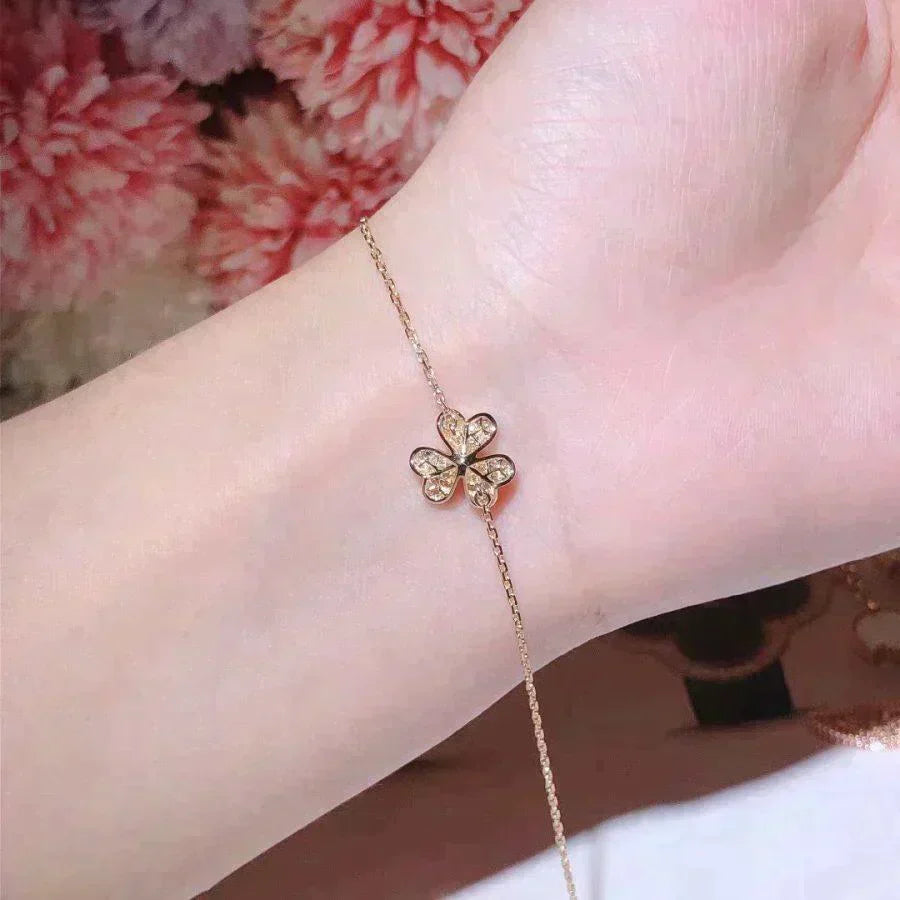 Frivole Gold Flower Diamond Bracelet – LUX VERSE Luxury Designer Fashion Outlet
