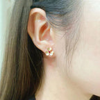 Frivole  Flower Pink Earrings – LUX VERSE Luxury Designer Fashion Outlet