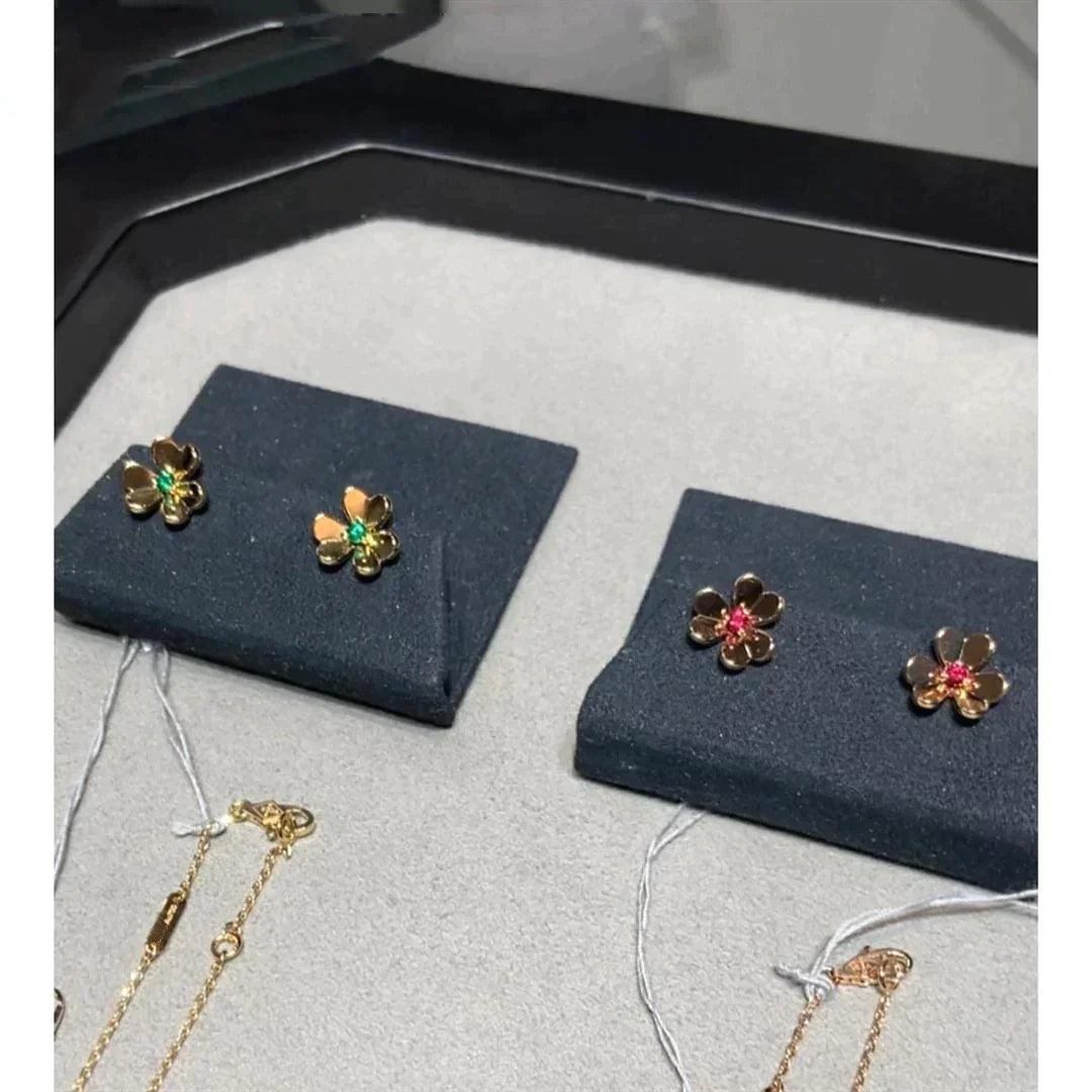 Frivole  Flower Pink Earrings – LUX VERSE Luxury Designer Fashion Outlet