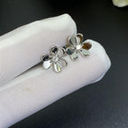 Frivole Mini Silver Flower Earrings – LUX VERSE Luxury Designer Fashion Outlet