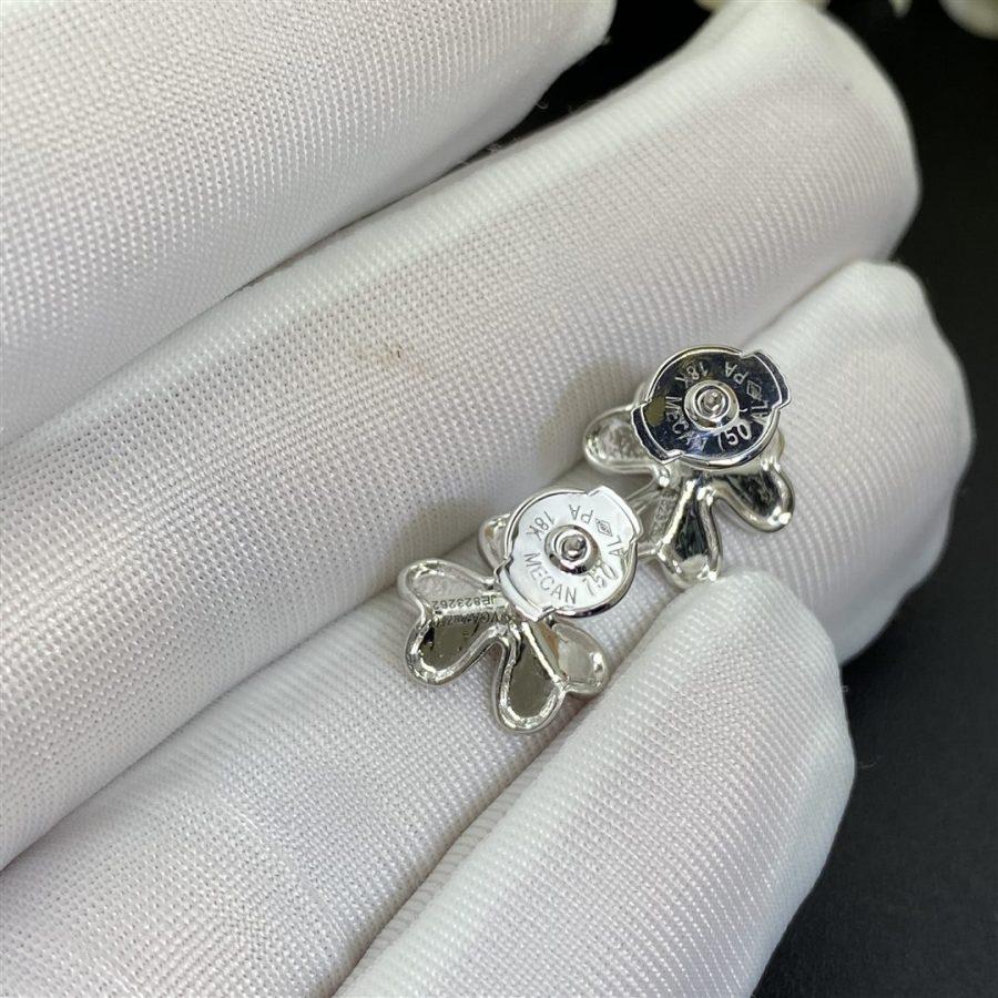 Frivole Mini Silver Flower Earrings – LUX VERSE Luxury Designer Fashion Outlet