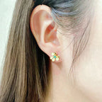 Frivole  Flower Malachite Earrings – LUX VERSE Luxury Designer Fashion Outlet
