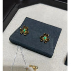 Frivole  Flower Malachite Earrings – LUX VERSE Luxury Designer Fashion Outlet