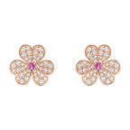 Frivole  Flower Diamond Earrings – LUX VERSE Luxury Designer Fashion Outlet