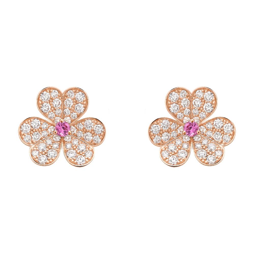 Frivole  Flower Diamond Earrings – LUX VERSE Luxury Designer Fashion Outlet
