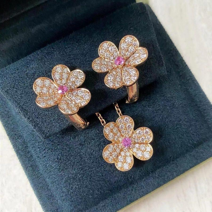 Frivole  Flower Diamond Earrings – LUX VERSE Luxury Designer Fashion Outlet