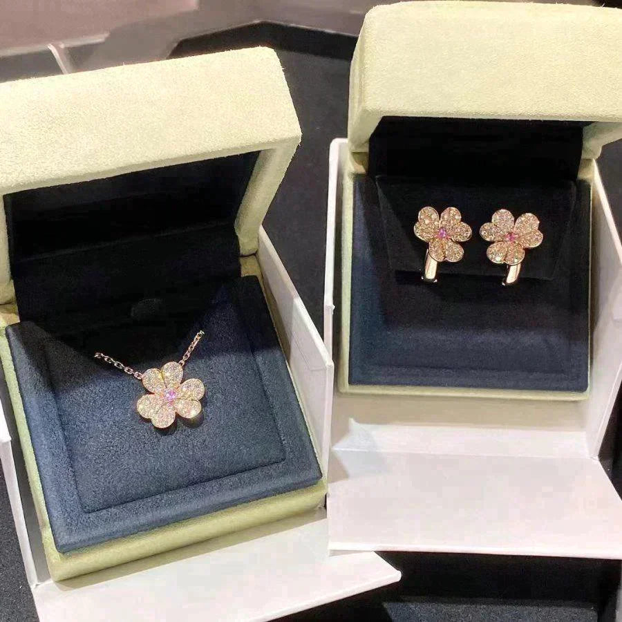Frivole  Flower Diamond Earrings – LUX VERSE Luxury Designer Fashion Outlet
