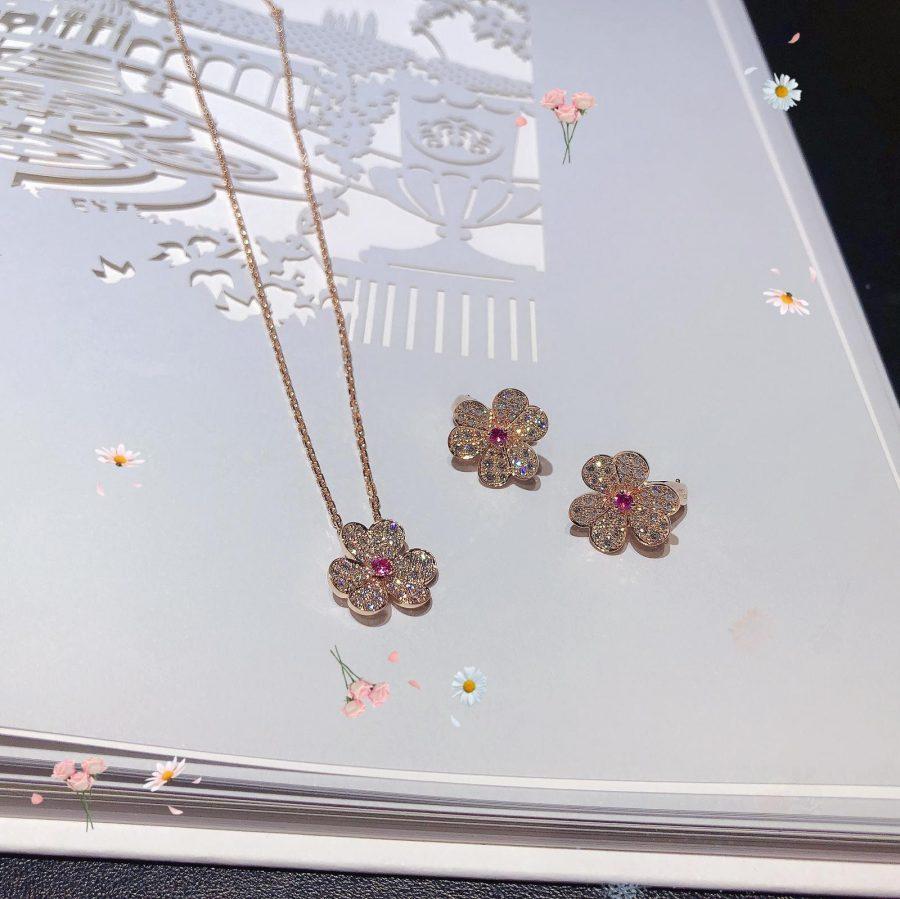 Frivole  Flower Diamond Earrings – LUX VERSE Luxury Designer Fashion Outlet