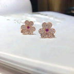 Frivole  Flower Diamond Earrings – LUX VERSE Luxury Designer Fashion Outlet