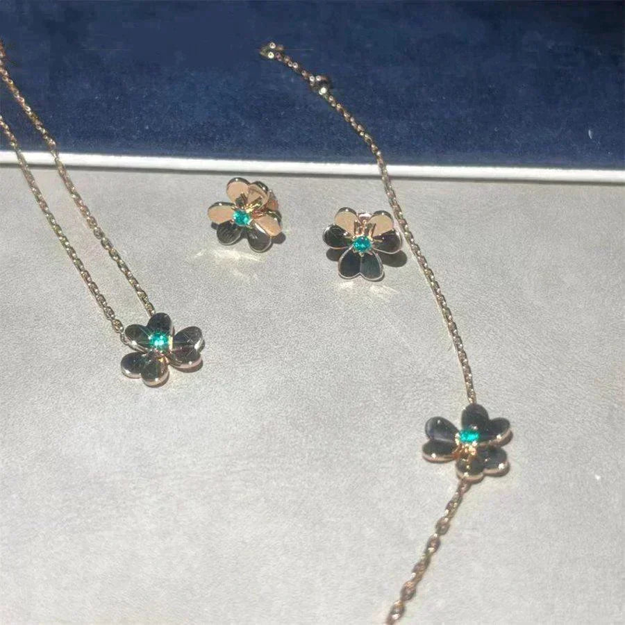 Frivole  Flower Malachite Earrings – LUX VERSE Luxury Designer Fashion Outlet