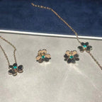 Frivole  Flower Malachite Earrings – LUX VERSE Luxury Designer Fashion Outlet