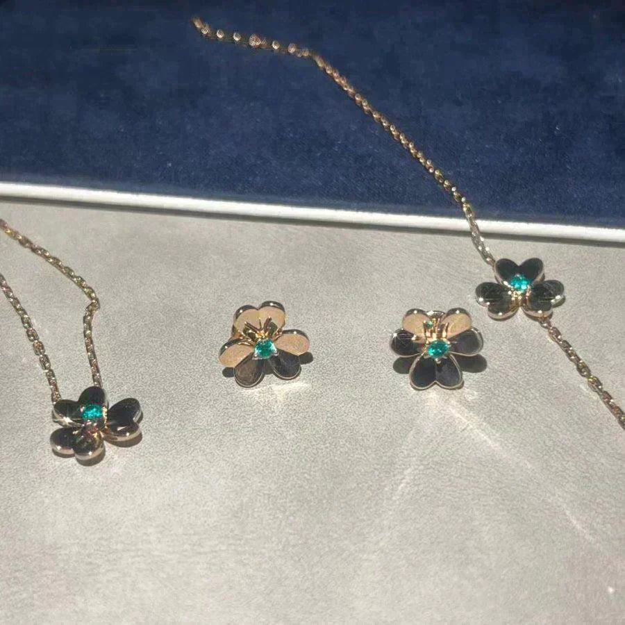 Frivole  Flower Malachite Earrings – LUX VERSE Luxury Designer Fashion Outlet