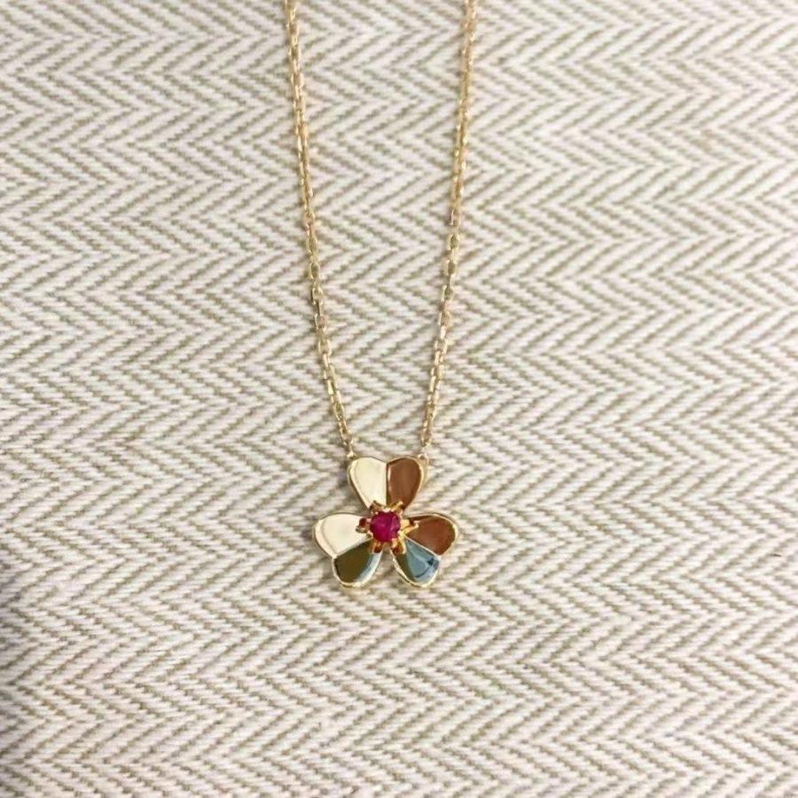 Frivole Gold Flower Necklace – LUX VERSE Luxury Designer Fashion Outlet