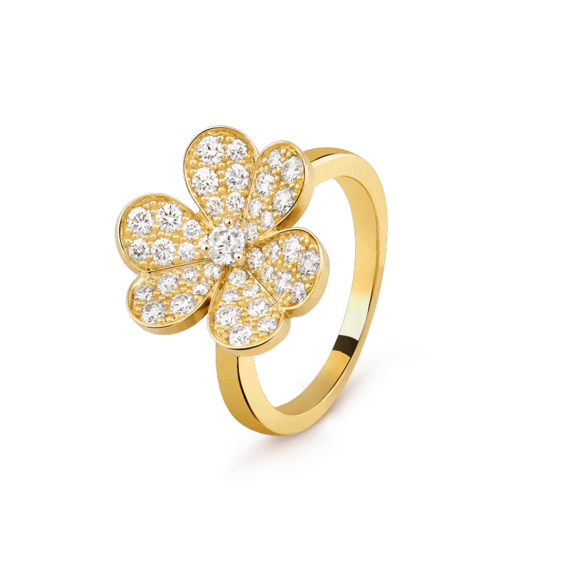 Frivole Gold Diamond Ring – LUX VERSE Luxury Designer Fashion Outlet