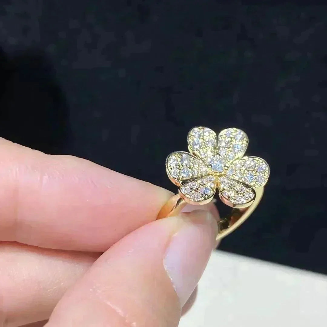 Frivole Gold Diamond Ring – LUX VERSE Luxury Designer Fashion Outlet