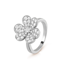 Frivole Silver Diamond Ring – LUX VERSE Luxury Designer Fashion Outlet