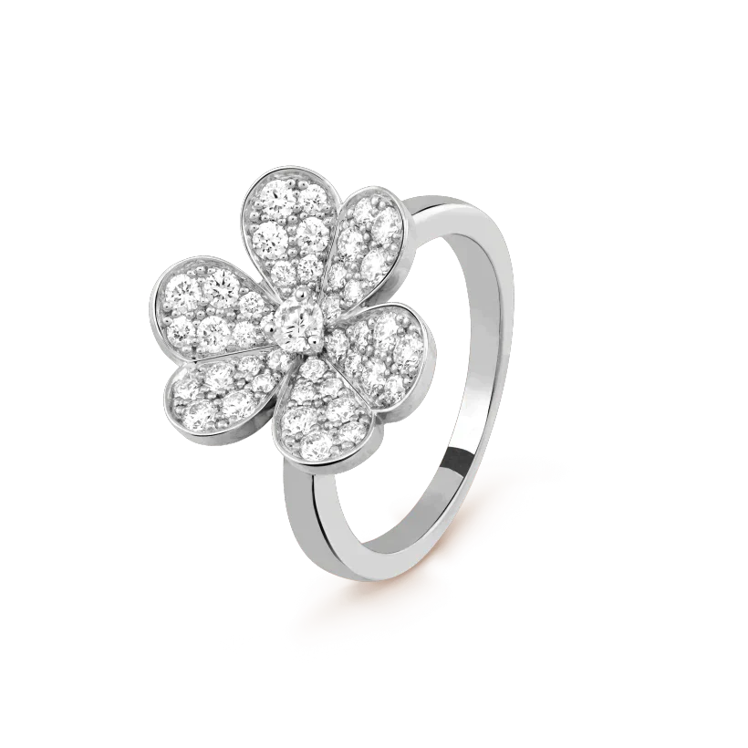Frivole Silver Diamond Ring – LUX VERSE Luxury Designer Fashion Outlet