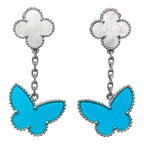 Lucky Butterfly Mop Turquoise Earrings – LUX VERSE Luxury Designer Fashion Outlet