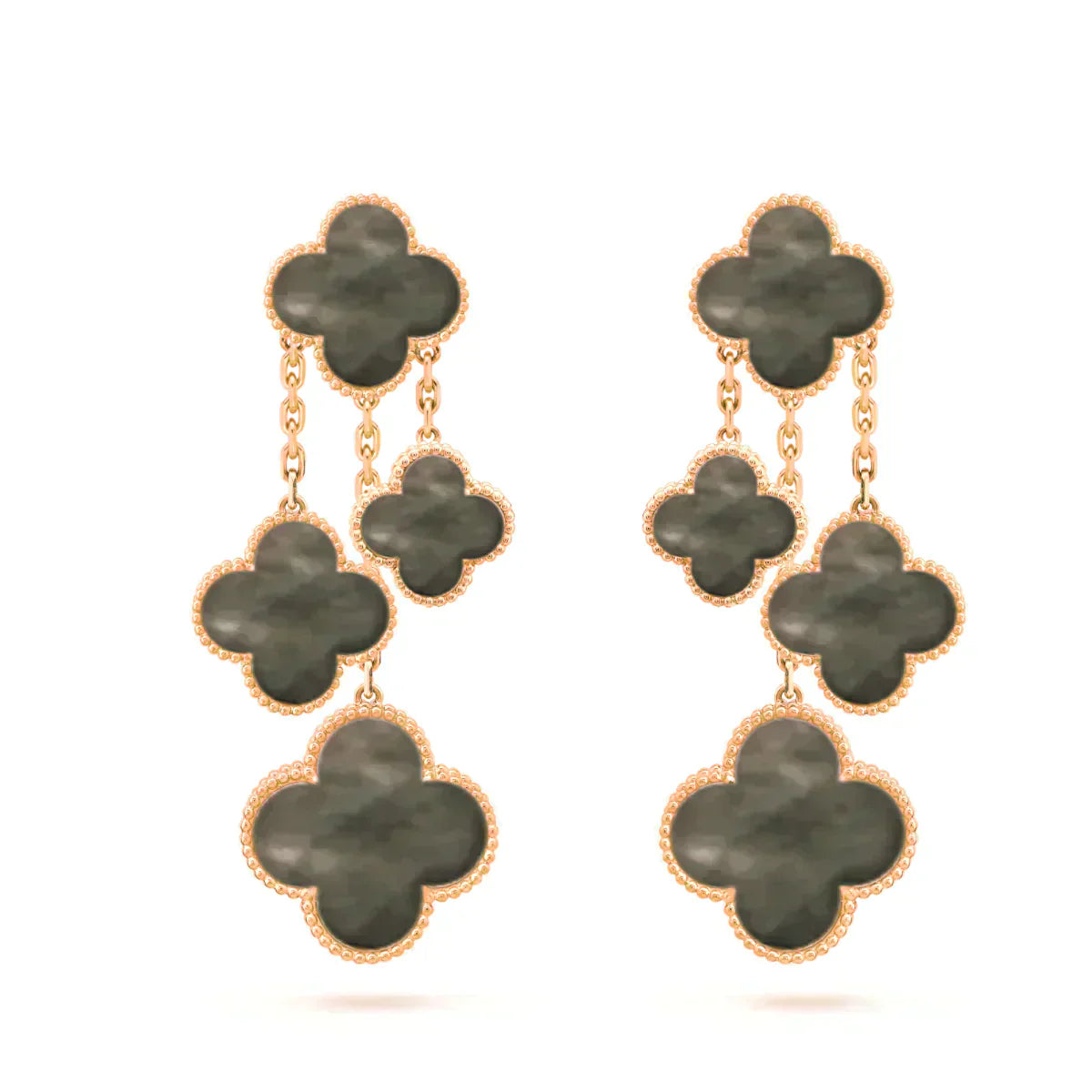 Clover 4 Motifs Dark Mop  Earrings – LUX VERSE Luxury Designer Fashion Outlet