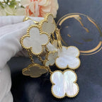 Clover 4 Motifs  White Mop Earrings – LUX VERSE Luxury Designer Fashion Outlet