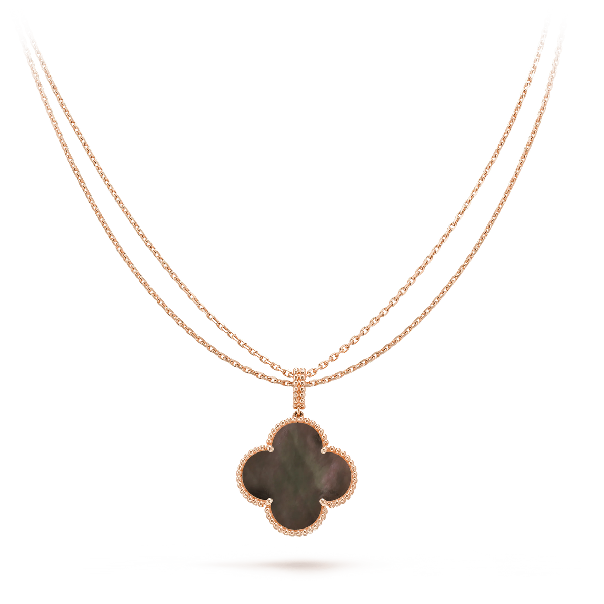 Clover Large 25mm Dark Mop  Necklace – LUX VERSE Luxury Designer Fashion Outlet