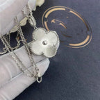 Clover Large 25mm Laser Necklace Silver – LUX VERSE Luxury Designer Fashion Outlet