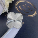 Clover Large 25mm Laser Necklace Silver – LUX VERSE Luxury Designer Fashion Outlet