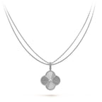 Clover Large 25mm Laser Necklace Silver – LUX VERSE Luxury Designer Fashion Outlet