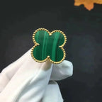Clover Malachite Ring – LUX VERSE Luxury Designer Fashion Outlet