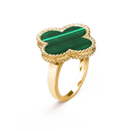 Clover Malachite Ring – LUX VERSE Luxury Designer Fashion Outlet