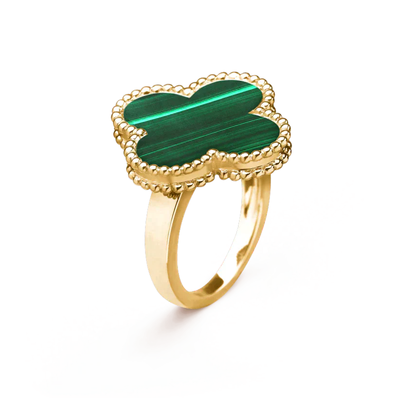 Clover Malachite Ring – LUX VERSE Luxury Designer Fashion Outlet