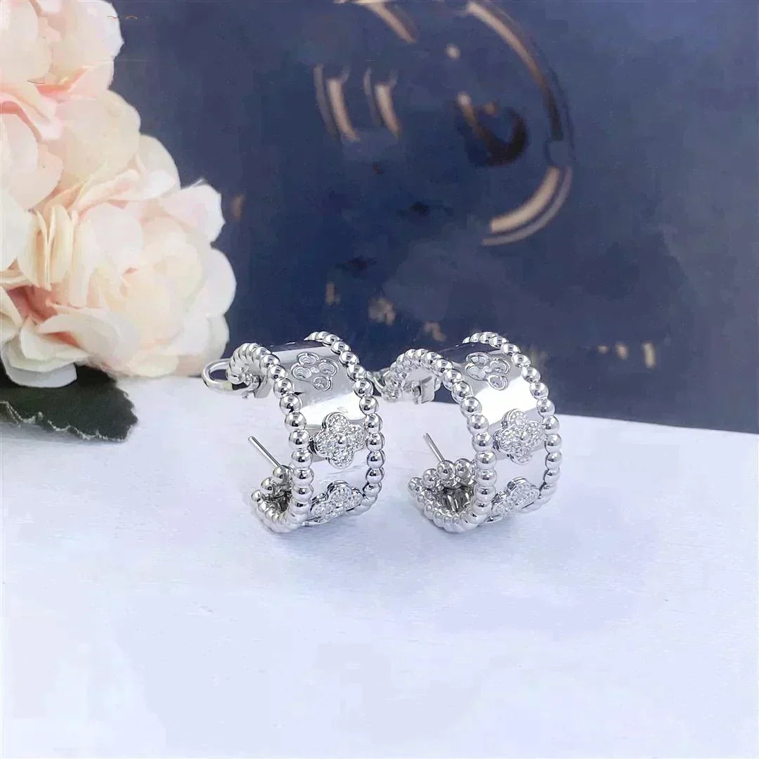 Perlee Diamond Earrings – LUX VERSE Luxury Designer Fashion Outlet