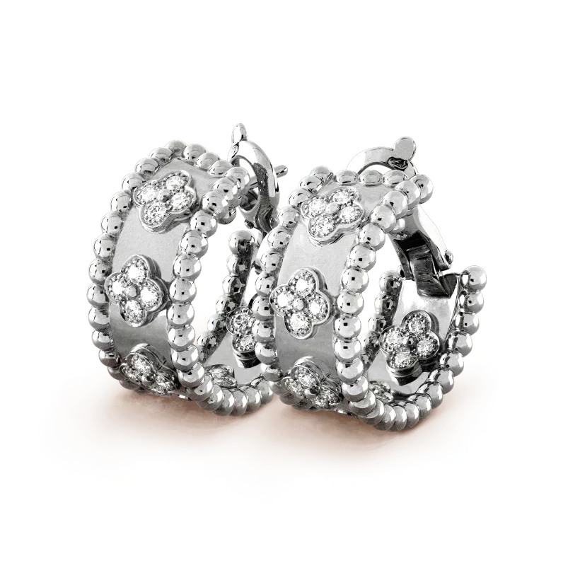 Perlee Diamond Earrings – LUX VERSE Luxury Designer Fashion Outlet