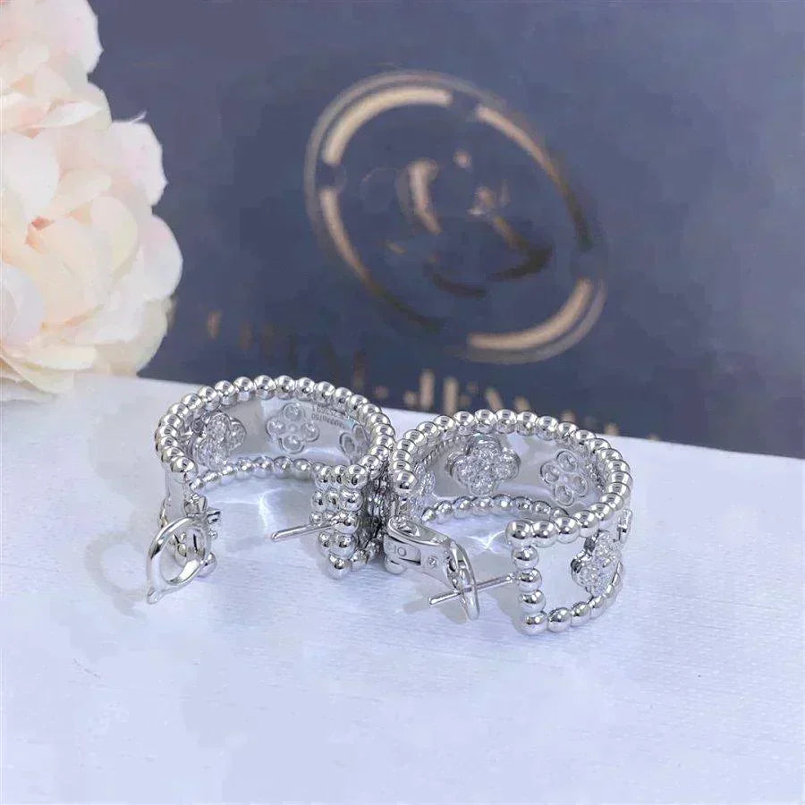 Perlee Diamond Earrings – LUX VERSE Luxury Designer Fashion Outlet